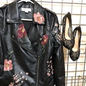 Adam Levine faux leather jacket LIKE brand new! 🌹